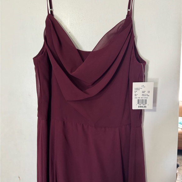 Wine cowl neck full length dress! - Picture 1 of 3